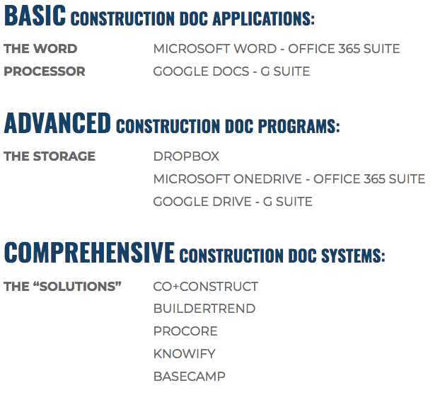 Construction-Document-Applications